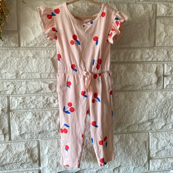 ✨Tea Collection - Cherry Jumpsuit Size 2 - Picture 3 of 7